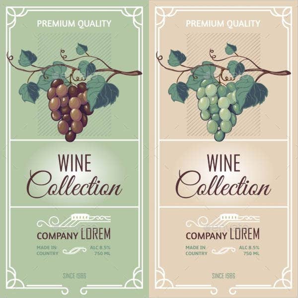 Wine label template indesign free